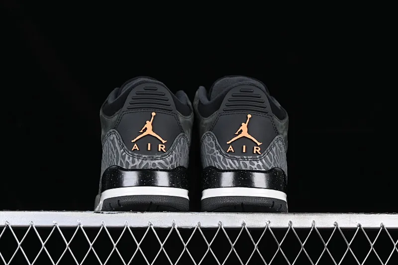 All categories Air Jordan Jordan series basketball shoes Air Jordan 3 foreign trade version Air Jordan 3 Retro "Fear" AJ3 Joe 3 fear dark gray CT8532-080